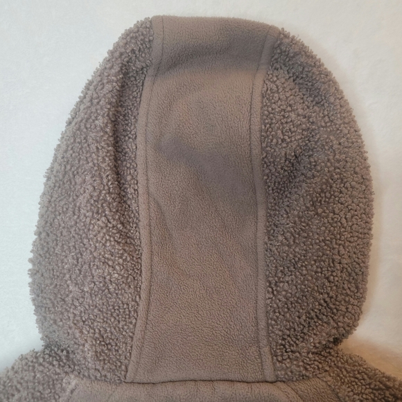 Koolaburra by UGG Cozy Sherpa Jacket Sz XL Truffle Mauve Hooded Zip Up Fleece - Picture 7 of 16